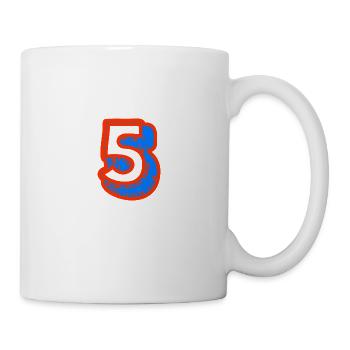 5. 5 JAHRE. 5-JÄHRIGES JUBILÄUM. 5-JÄHRIGES JUBILÄUM. 5 - Tasse - Weiß - Rechts