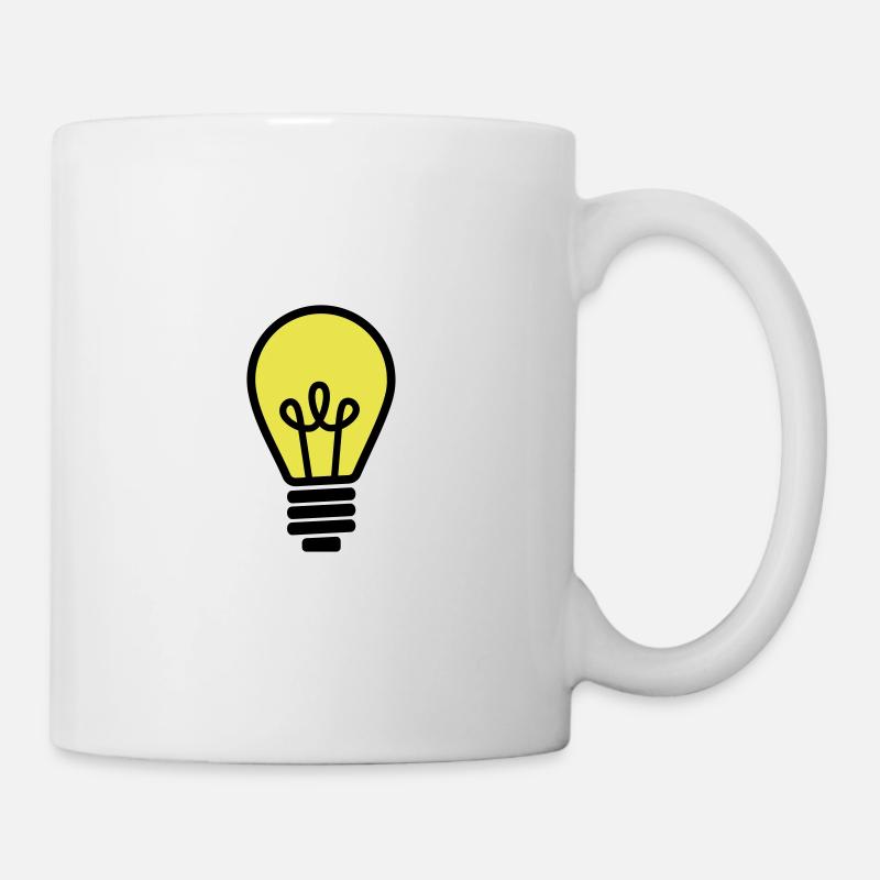 Ampoule - Mug blanc - blanc