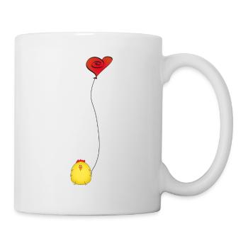 Niedliches Huhn in der Liebe-Geschenk-Idee - Tasse - Weiß - Rechts