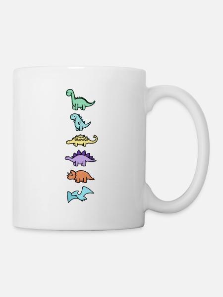 Dinosaures mignons - Mug blanc - blanc