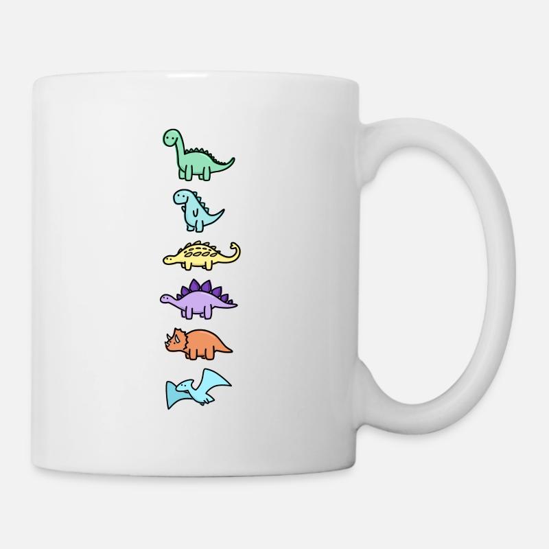 Süße Dinos - Tasse - Weiß