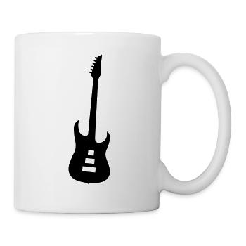 Symbole de guitare - Mug blanc - blanc - Droite
