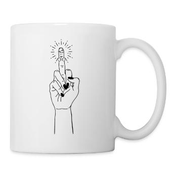 FUCKYOU2 - Mug blanc - blanc - Droite