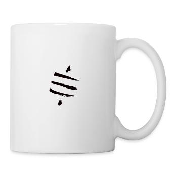 Retro Bitcoin Crypto Satoshis Symbol 21 - Tasse - Weiß - Rechts