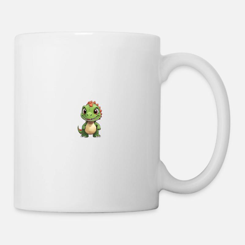 Niedlicher Dinosaurier - Tasse - Weiß