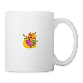Vogel - Tasse - Weiß - Rechts