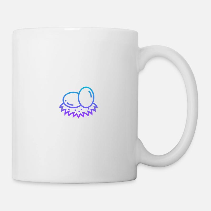 Schönes Eier Shirt Geschenkidee - Tasse - Weiß