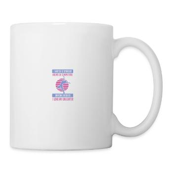 Danse je regarde 12 heures de danse cadeau papa de danse - Mug blanc - blanc - Droite