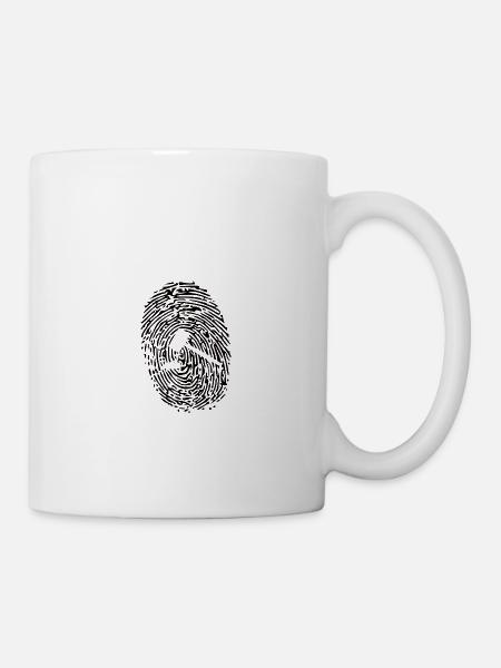 Lawyer Justice Fingerprint - Mug - white