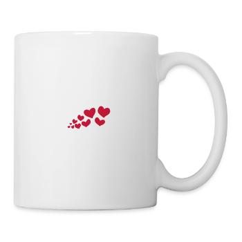 10 cœurs - Mug blanc - blanc - Droite
