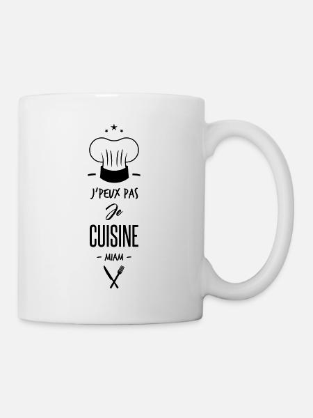 je cuisine - Mug blanc - blanc