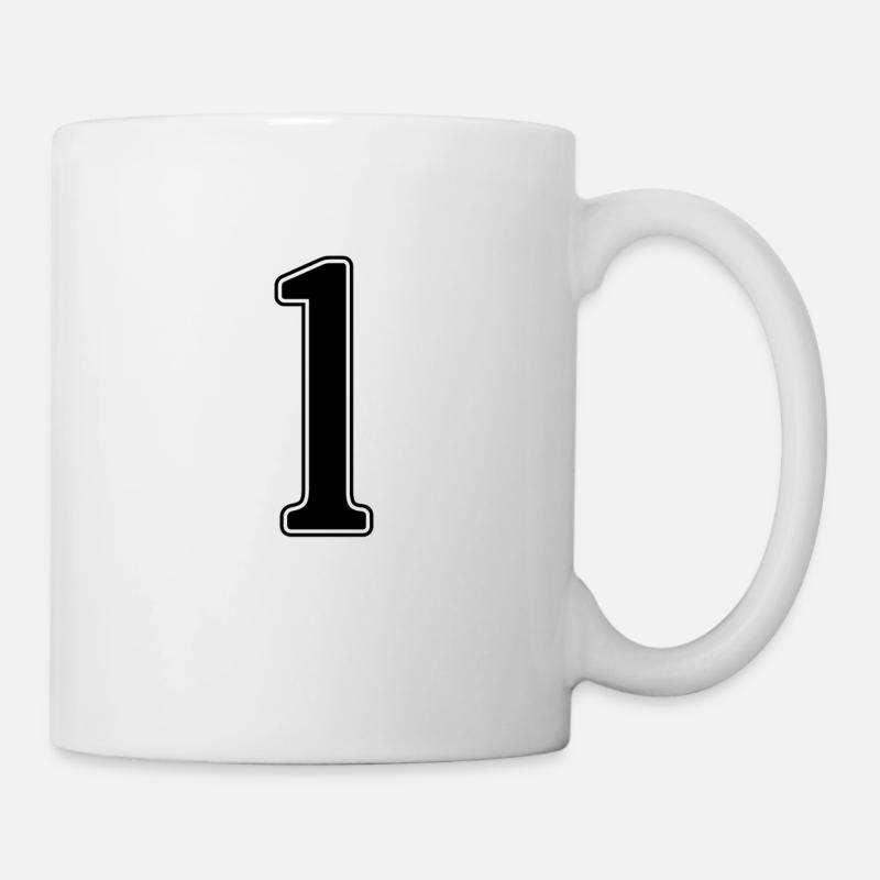 one black - Mug - white