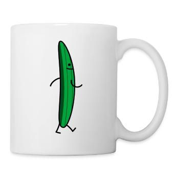 Gurke - Tasse - Weiß - Rechts