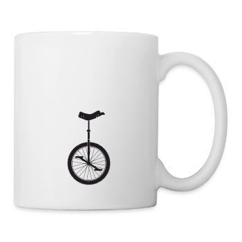 Monocycle monocycle vélo enfants filles rétro - Mug blanc - blanc - Droite