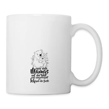 So viele Mamas auf der Welt Muttertag Geschenk - Tasse - Weiß - Rechts