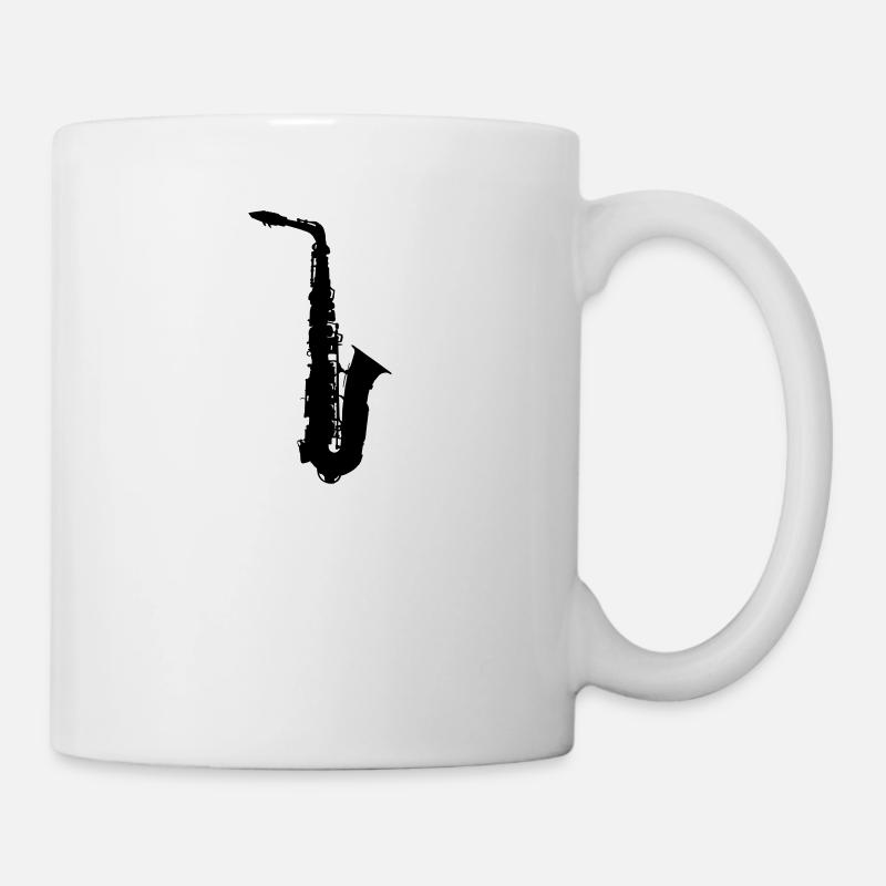 saxophone - Mug - white