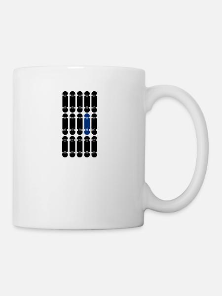 One Board in Blue - Tasse - Weiß