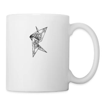 Wahnsinniger Kranich - Tasse - Weiß - Rechts