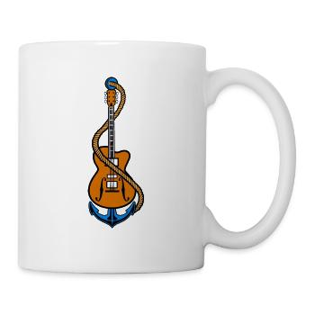 Anker und Gitarre - Tasse - Weiß - Rechts