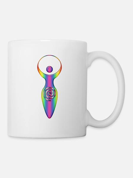Spiritual Symbol - Goddess Of Earth Gaya 3 - Tasse - Weiß