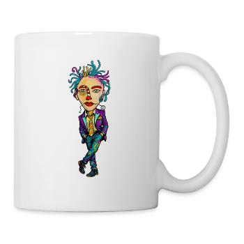 Colorful Expressionist Portrait - Mug - white - Right
