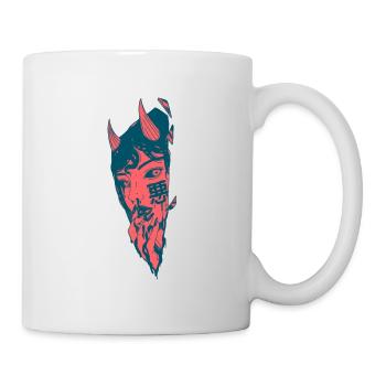 Manga-Dämon - Tasse - Weiß - Rechts