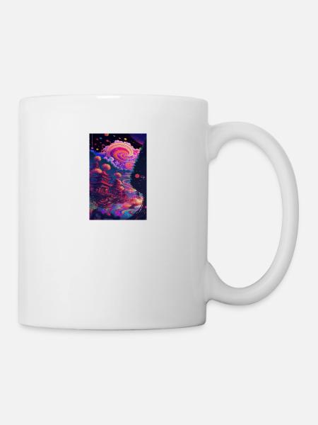 Temple univers fantaisiste, village japonais - Mug blanc - blanc