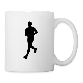 Laufen Sportler - Tasse - Weiß - Rechts