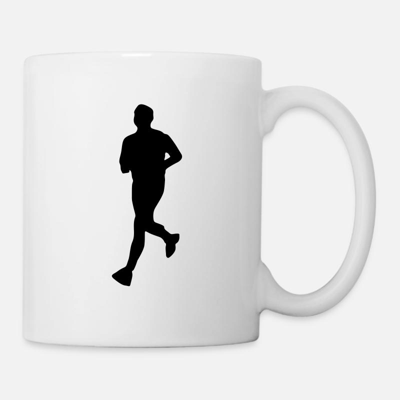 Athlète en cours d'exécution - Mug blanc - blanc