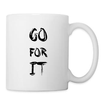 Allez-y Motivation Courage Objectif Vous pouvez le faire - Mug blanc - blanc - Droite