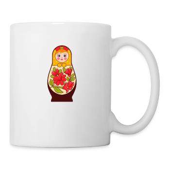 Matryochka poupée URSS cadeau Russie - Mug blanc - blanc - Droite
