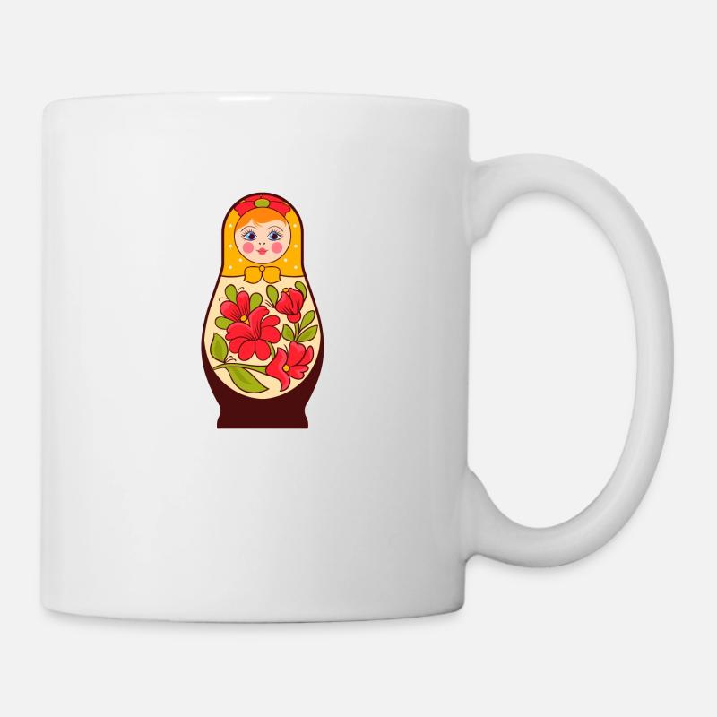 Matryochka poupée URSS cadeau Russie - Mug blanc - blanc