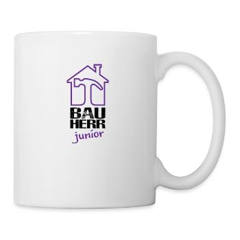 Bauherr junior Richtfest Geschenk - Tasse - Weiß - Rechts