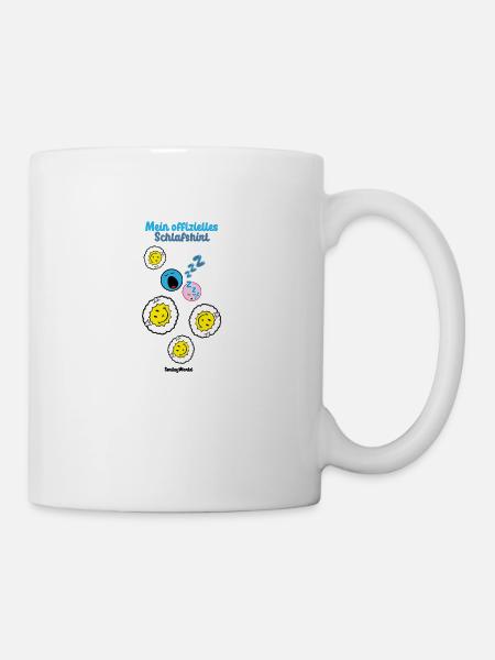 smiley,swfa21,schafe,schlafen,schlafshirt - Tasse - Weiß