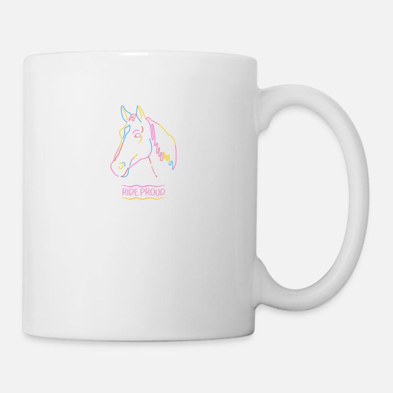 Ride Proud - Tasse - Weiß