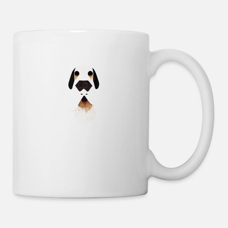 Chien stylisé - Mug blanc - blanc