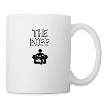 T Shirt Motif Bébé - Le Boss - Mug blanc - blanc - Droite