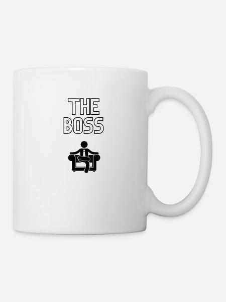 T Shirt Motif Baby - The Boss - Mug - white