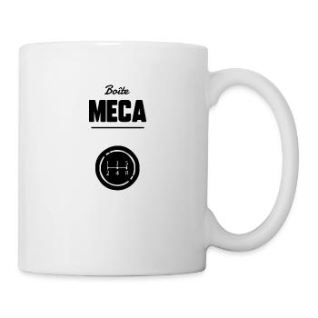 Boîte meca - Mug blanc - blanc - Droite