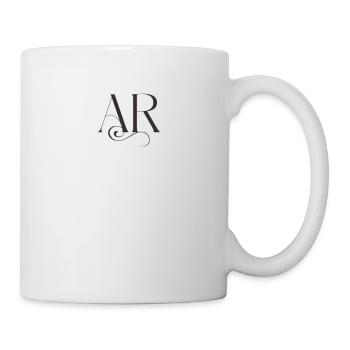 Klassische Eleganz AR Monogramm - Tasse - Weiß - Rechts