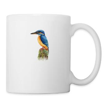 Eisvogel - Tasse - Weiß - Rechts