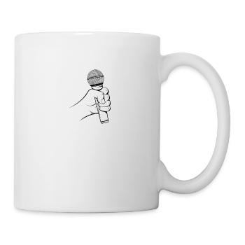 Micro interview Drôle blague - Mug blanc - blanc - Droite
