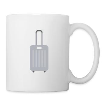 Suitcase Bag Luggage - Mug - white - Right