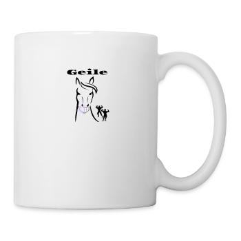 Geile Stute mit Strassstein - Tasse - Weiß - Rechts