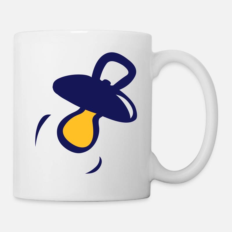 nuggi / Schnuller - Mug blanc - blanc