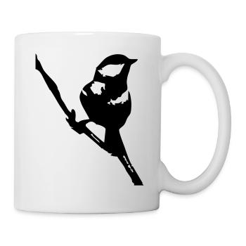Der Spatz - Tasse - Weiß - Rechts