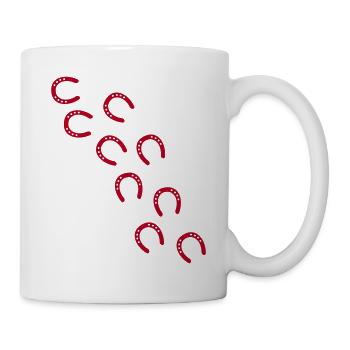 footprints horse - Mug - white - Right