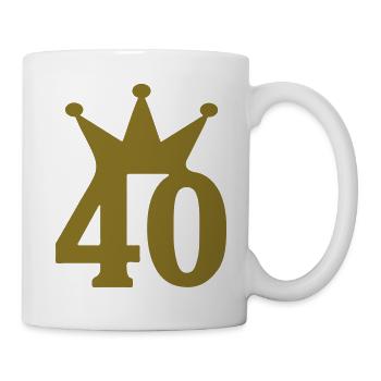 40 krone c1w7 - Tasse - Weiß - Rechts