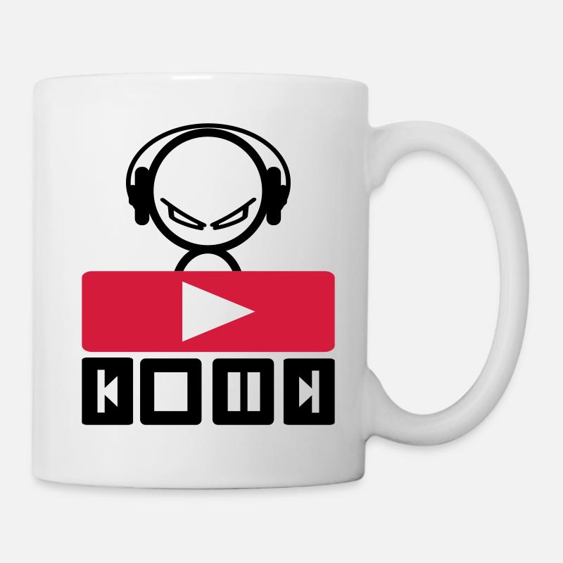 dj - Mug - white