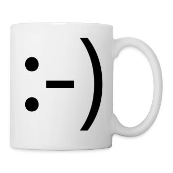 smile :-) - Tasse - Weiß - Rechts
